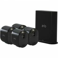 Rabatt 🧨 Smarte Sicherheit Arlo Ultra 2 Spotlight, Überwachungskamera (schwarz, 4K, WLAN, 4x Kameras, 1x Basistation) 🔔