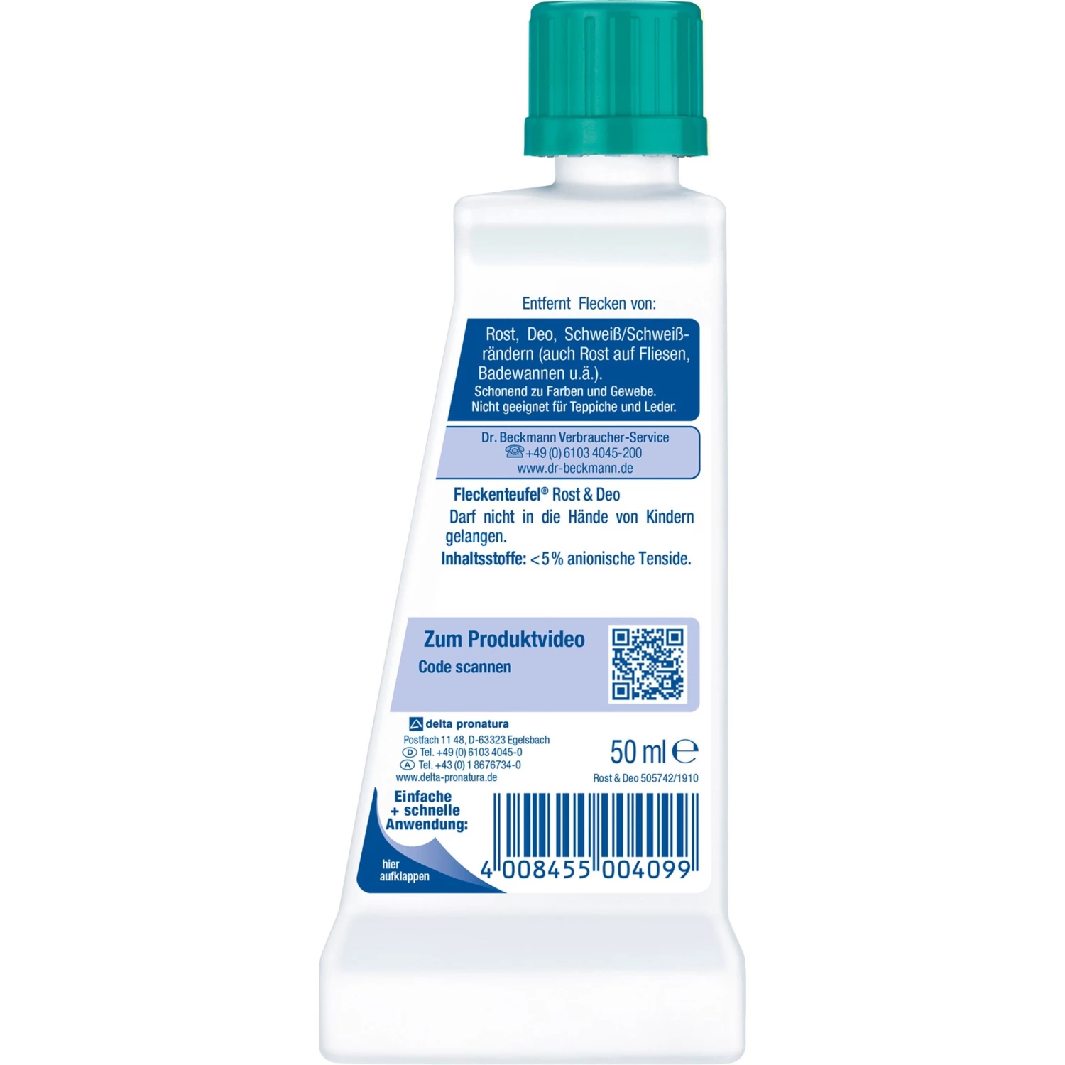 Budget 😍 Dr.Beckmann Fleckenteufel Rost & Deo, Reinigungsmittel (50ml) 🔥 2 Budget 😍 Dr.Beckmann Fleckenteufel Rost & Deo, Reinigungsmittel (50ml) 🔥 – Bild 2
