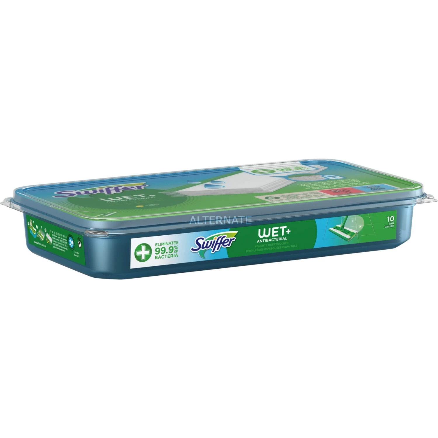 Rabatt 🔥 Swiffer Feuchte Bodentücher Wet+ Antibakteriell, Nachfüllpackung, 10 Stück, Reinigungstücher (weiß, Für Swiffer Bodenwischer) 💯 1 Rabatt 🔥 Swiffer Feuchte Bodentücher Wet+ Antibakteriell, Nachfüllpackung, 10 Stück, Reinigungstücher (weiß, Für Swiffer Bodenwischer) 💯