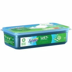 Rabatt 💯 Swiffer Feuchte Bodentücher Wet+ Antibakteriell, Nachfüllpackung, 20 Stück, Reinigungstücher (weiß, Für Swiffer Bodenwischer) 🌟
