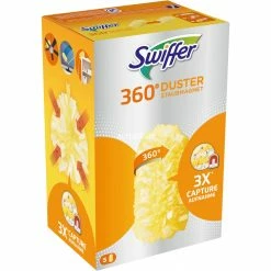 Neu 👍 Bodenwischer Swiffer Staubmagnet 360° Nachfülltücher, 5 Stück, Staubwischer (gelb) 😀