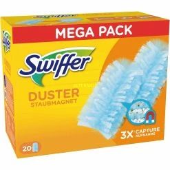 Am billigsten ✨ Bodenwischer Swiffer Staubmagnet Nachfülltücher, 20 Stück, Staubwischer (weiß) 😉