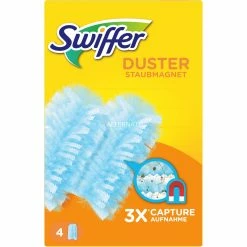 Bester Verkauf ⭐ Bodenwischer Swiffer Staubmagnet Nachfülltücher, 4 Stück, Staubwischer (weiß) 🎉