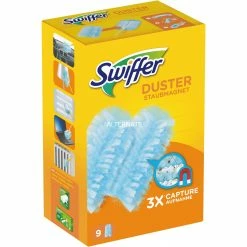 Schlussverkauf 🧨 Bodenwischer Swiffer Staubmagnet Nachfülltücher, 9 Stück, Staubwischer (weiß) 🛒