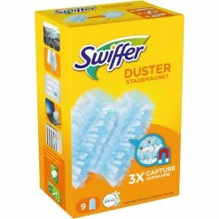 Großhandel 🎉 Bodenwischer Swiffer Staubmagnet Nachfülltücher, 9 Stück, Staubwischer (weiß, Mit Febreze-Duft) 🔥