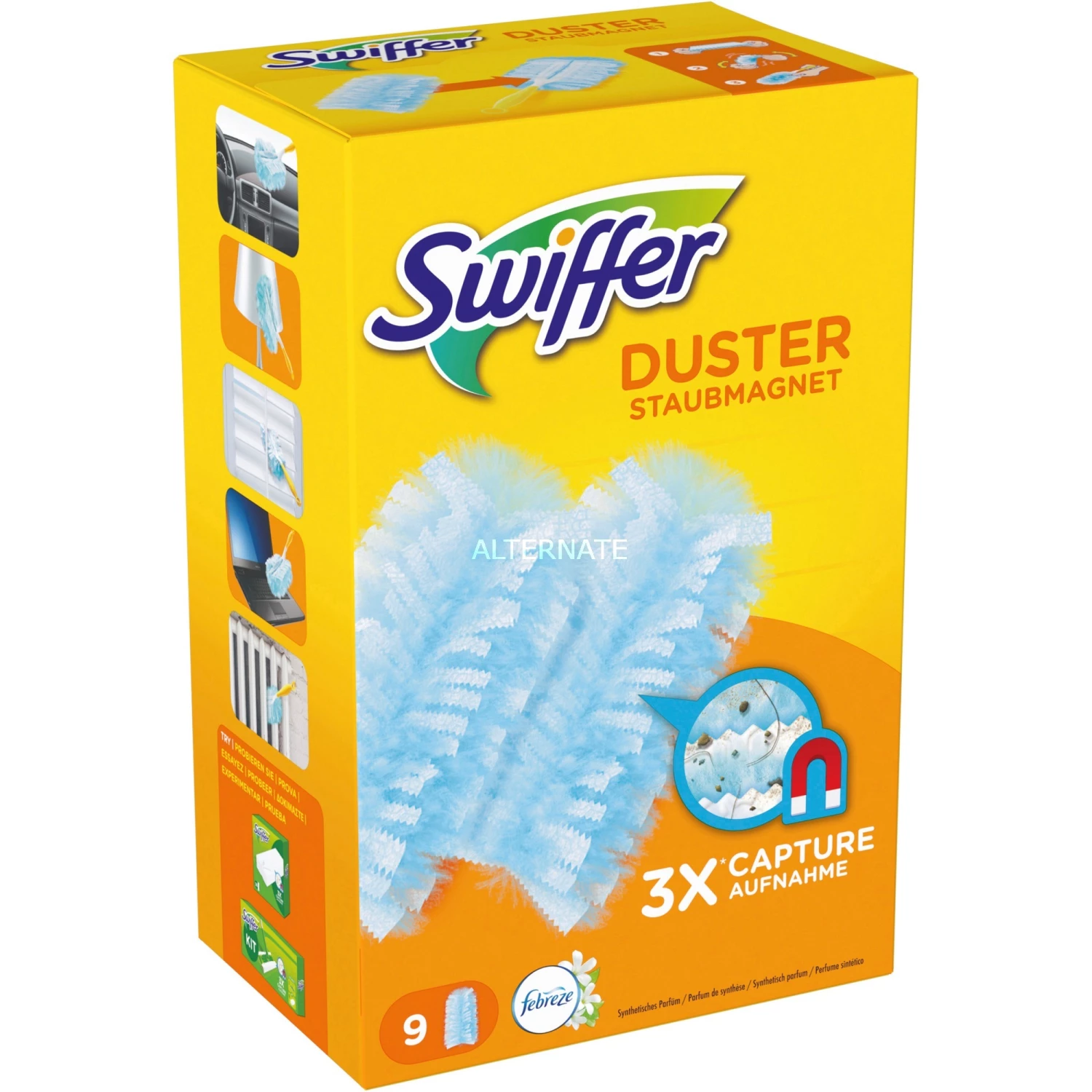 Großhandel 🎉 Bodenwischer Swiffer Staubmagnet Nachfülltücher, 9 Stück, Staubwischer (weiß, Mit Febreze-Duft) 🔥 1 Großhandel 🎉 Bodenwischer Swiffer Staubmagnet Nachfülltücher, 9 Stück, Staubwischer (weiß, Mit Febreze-Duft) 🔥