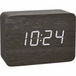 Auslauf 👍 Funkwecker TFA Design Funk-Wecker In Holz-Optik CLOCCO (schwarz) 🧨