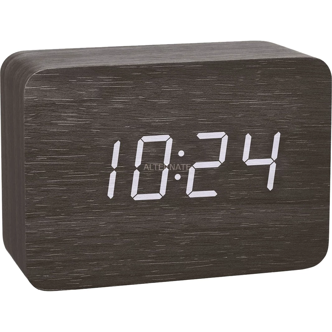 Auslauf 👍 Funkwecker TFA Design Funk-Wecker In Holz-Optik CLOCCO (schwarz) 🧨 1 Auslauf 👍 Funkwecker TFA Design Funk-Wecker In Holz-Optik CLOCCO (schwarz) 🧨