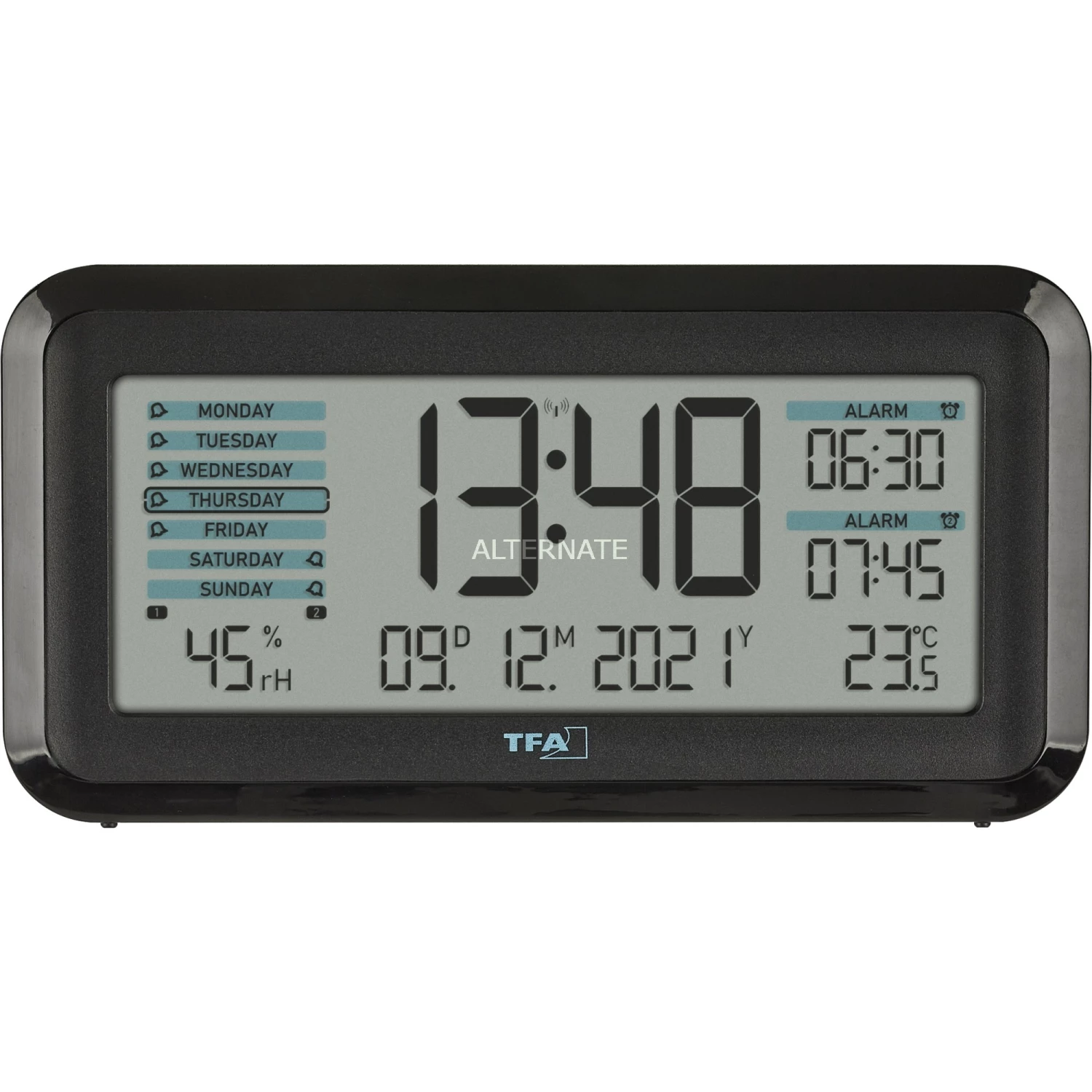 Aktion ✔️ Funkwecker TFA Digitaler Funk-Wecker Mit Raumklima BOXX2 (schwarz) 🤩 2 Aktion ✔️ Funkwecker TFA Digitaler Funk-Wecker Mit Raumklima BOXX2 (schwarz) 🤩 – Bild 2