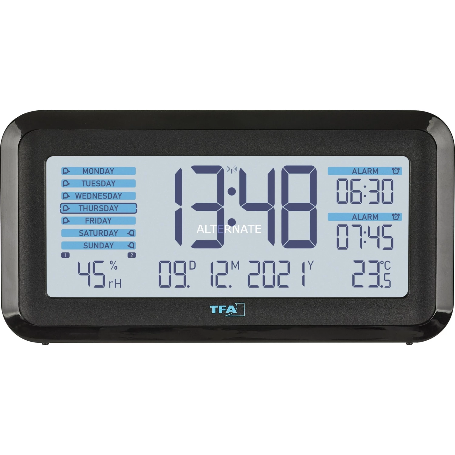 Aktion ✔️ Funkwecker TFA Digitaler Funk-Wecker Mit Raumklima BOXX2 (schwarz) 🤩 5 Aktion ✔️ Funkwecker TFA Digitaler Funk-Wecker Mit Raumklima BOXX2 (schwarz) 🤩 – Bild 5