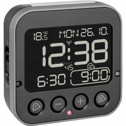 Brandneu 🤩 Funkwecker TFA Digitaler Funk-Wecker Mit Temperatur BINGO 2.0 (schwarz) ✨