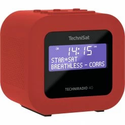 Bestes Angebot ⭐ Radios TechniSat TECHNIRADIO 40, Radiowecker (rot, UKW, DAB/DAB+, USB) 🤩