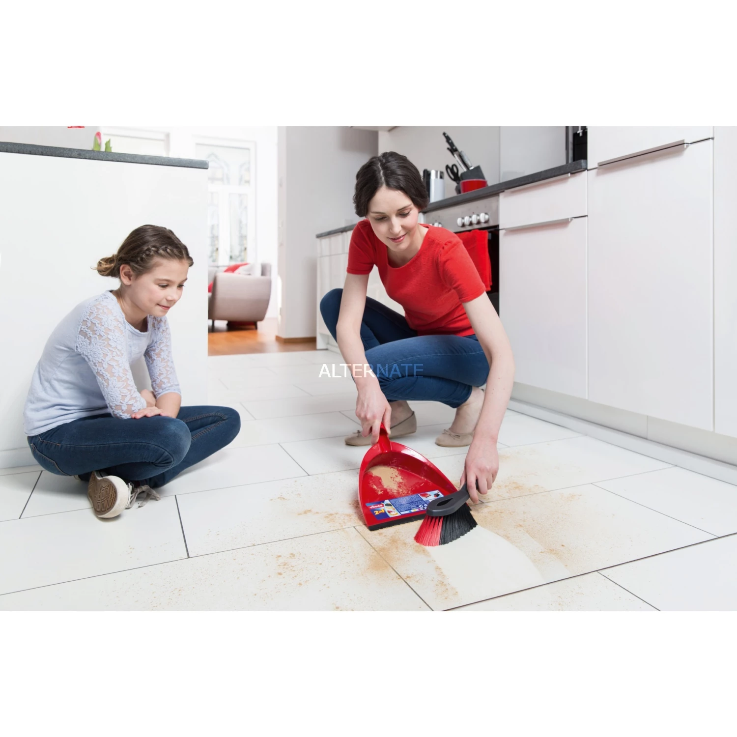 Budget 👏 Bodenwischer Vileda DuActiva Besen Mit 2in1 Kehrset (rot/schwarz, 3-teilig) ⌛ 5 Budget 👏 Bodenwischer Vileda DuActiva Besen Mit 2in1 Kehrset (rot/schwarz, 3-teilig) ⌛ – Bild 5