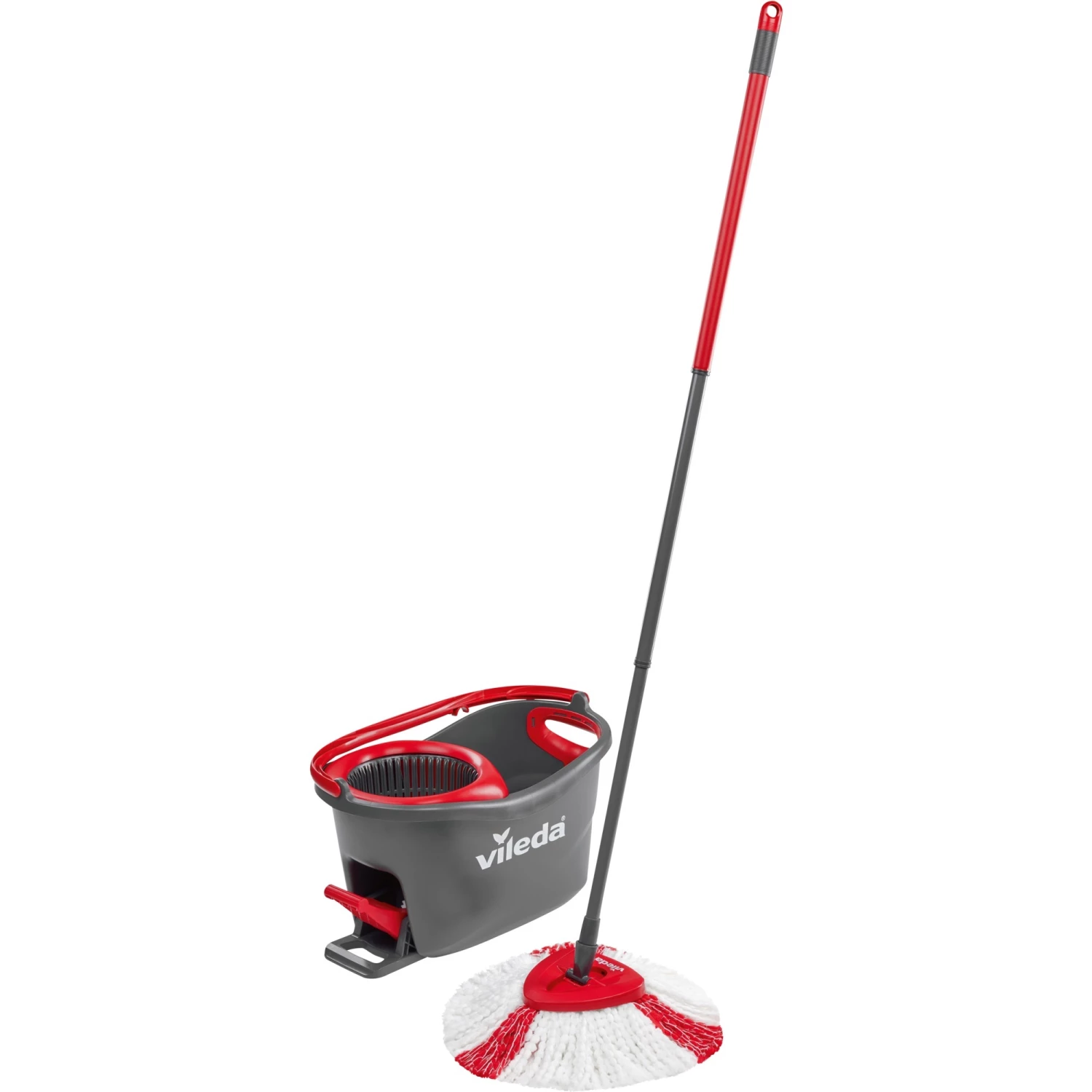 Brandneu 🎁 Vileda Turbo EasyWring & Clean Wischmop Komplettset, Bodenwischer (schwarz/rot, Inkl. Classic Ersatzkopf) 🛒 1 Brandneu 🎁 Vileda Turbo EasyWring & Clean Wischmop Komplettset, Bodenwischer (schwarz/rot, Inkl. Classic Ersatzkopf) 🛒