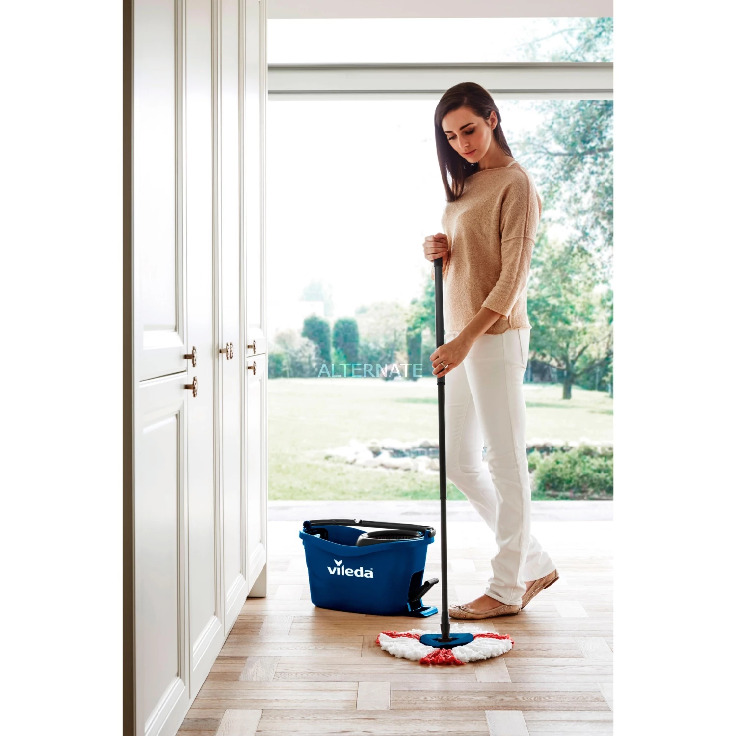 Angebote 🥰 Vileda Wischmop-Set Turbo Easy Wring & Clean Box, Bodenwischer (blau/schwarz, Inkl. Powerschleuder Und Fußpedal) 👍 3 Angebote 🥰 Vileda Wischmop-Set Turbo Easy Wring & Clean Box, Bodenwischer (blau/schwarz, Inkl. Powerschleuder Und Fußpedal) 👍 – Bild 3